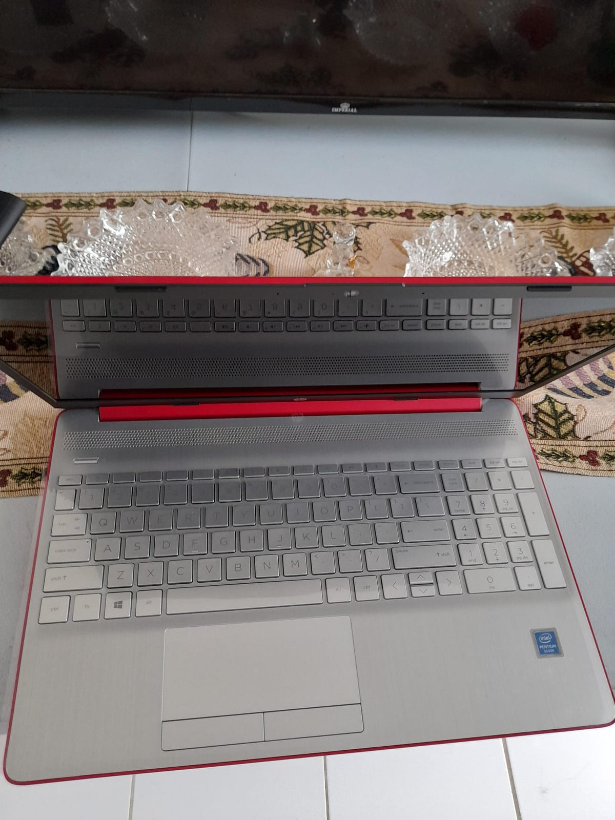 HP Pavilion Intel Pentium Silver N5000 4GB 128GB SSD Windows 10 Laptop Red customer photo 1