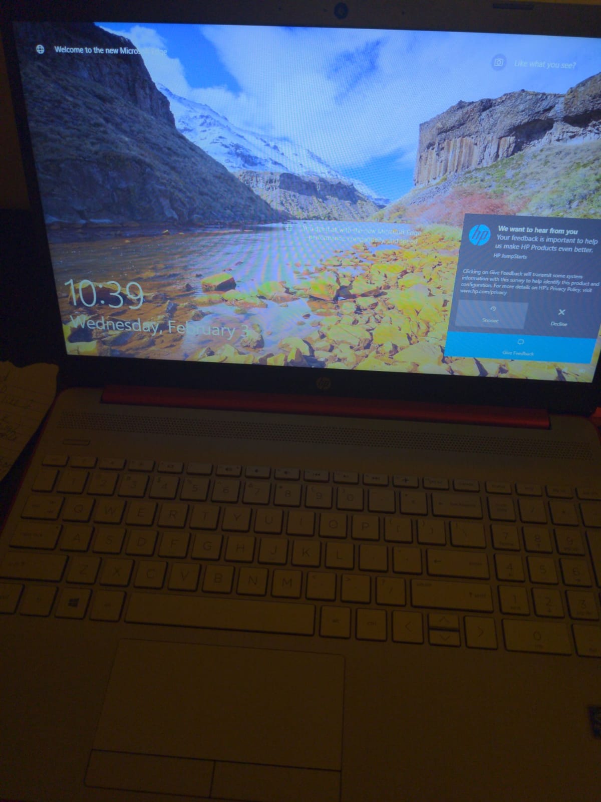 HP Pavilion Intel Pentium Silver N5000 4GB 128GB SSD Windows 10 Laptop Red customer photo 2