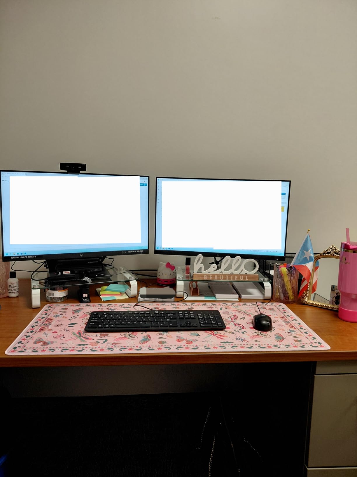 iCasso Desk Mat, Large Desk Mouse Pad for Desk,Home Office - Green Weeds customer photo 1