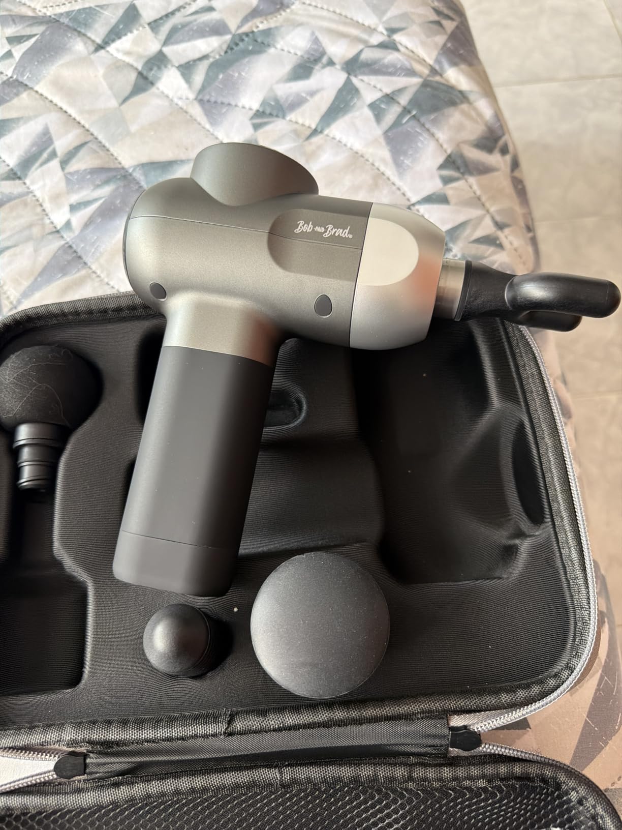 BOB AND BRAD C2 Massage Gun, FSA Eligible & HSA Approved Deep Tissue Percussion Massager Gun, Muscle Massager with 5 Speeds and 5 Heads customer photo 2