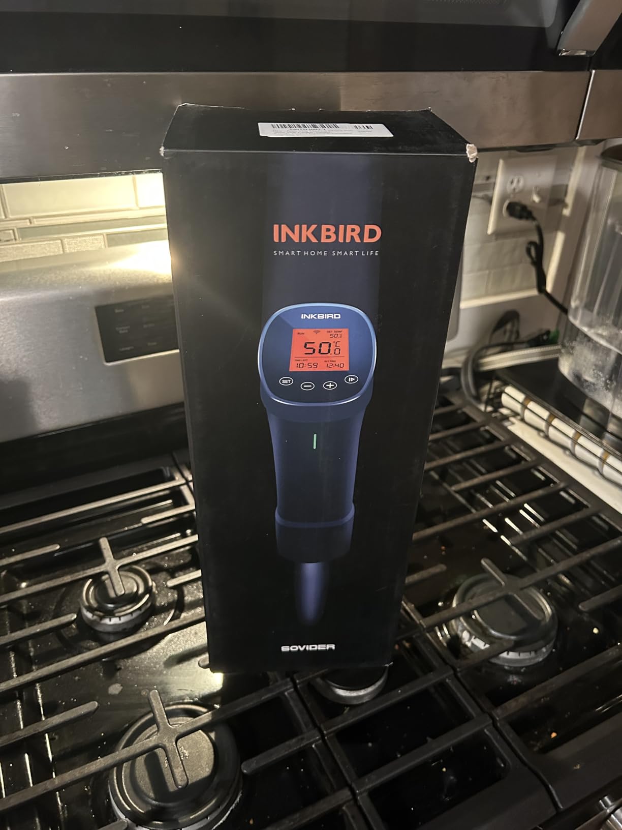 INKBIRD 2.4G Wifi Sous Vide Cooker ISV-200W 1000W Sous Vide w/APP Recipes,Remote Control Immersion Circulator with Free APP, Timer Alarm Mobile Notification 3D Water Fast Heating, Ultra-Quiet customer photo 1
