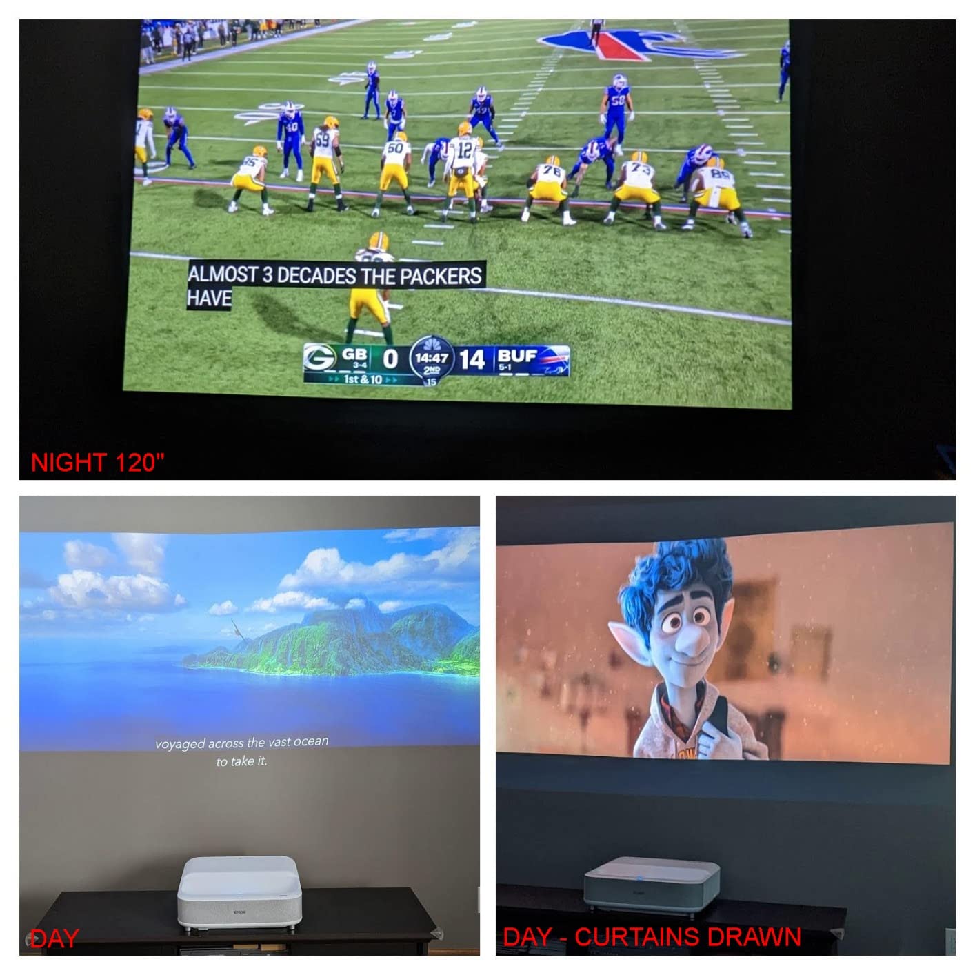 Epson EpiqVision LS300 Ultra Short Throw Smart Laser Projector customer photo 2