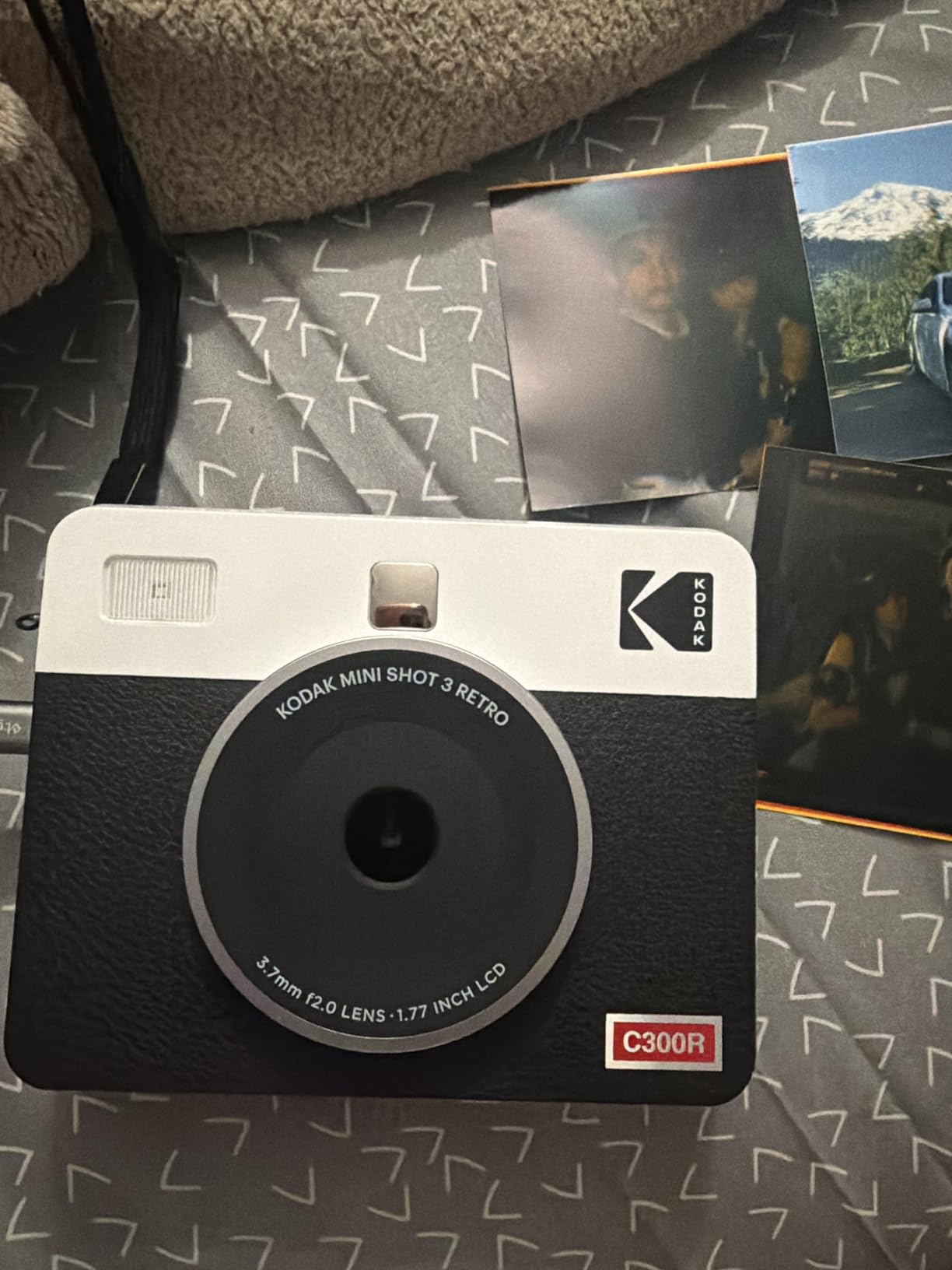 KODAK Mini Shot 3 Retro 3x3 Instant Camera, Photo Printer, 38 Sheet, White | Bluetooth, iPhone & Android Smartphone Compatible, 13MP Camera, Retake Before Printing customer photo 1