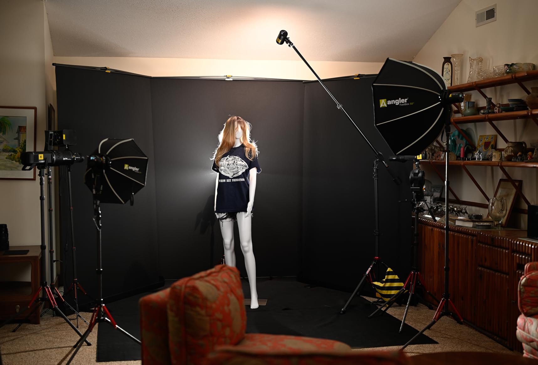 RAUBAY 78.7 x 82.7in Large Collapsible Green Screen Backdrop | Portable Retractable Chroma Key Panel Photo Background with Stand for Video Conference, Photographic Studio, Streaming customer photo 1