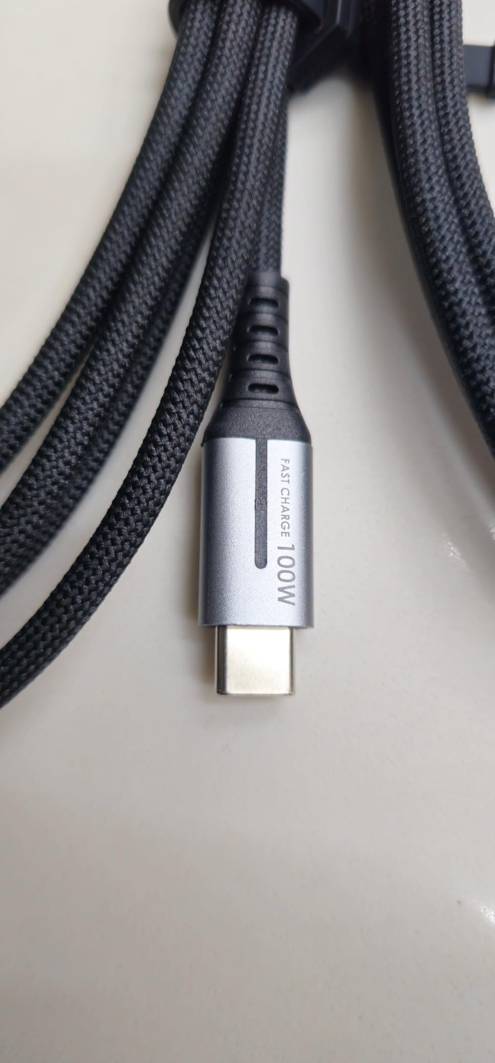 INIU USB C to USB C Cable, (6.6ft, 2-Pack) 100W USB C to C Fast Charging Cord, Braided Type C Charger Cable for iPhone 16 Pro Max 15 Plus Samsung Galaxy S24 S21 S10 Note 10 MacBook iPad Kindle etc. customer photo 2