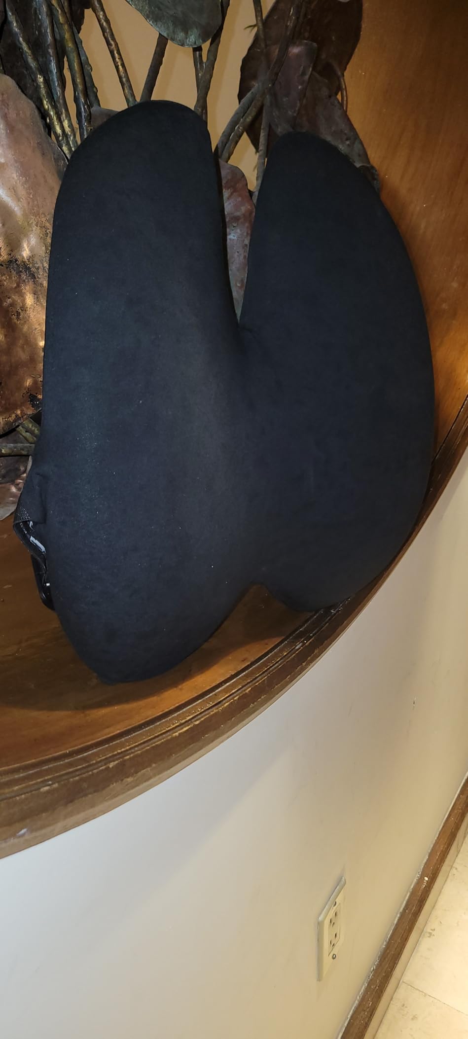 C CUSHION LAB Extra Dense Lumbar Pillow - Patented Ergonomic Multi-Region Firm Back Support for Lower Back Pain Relief - Lumbar Support Cushion with Strap for Office Chair, Car, Sofa, Plane - Black customer photo 2
