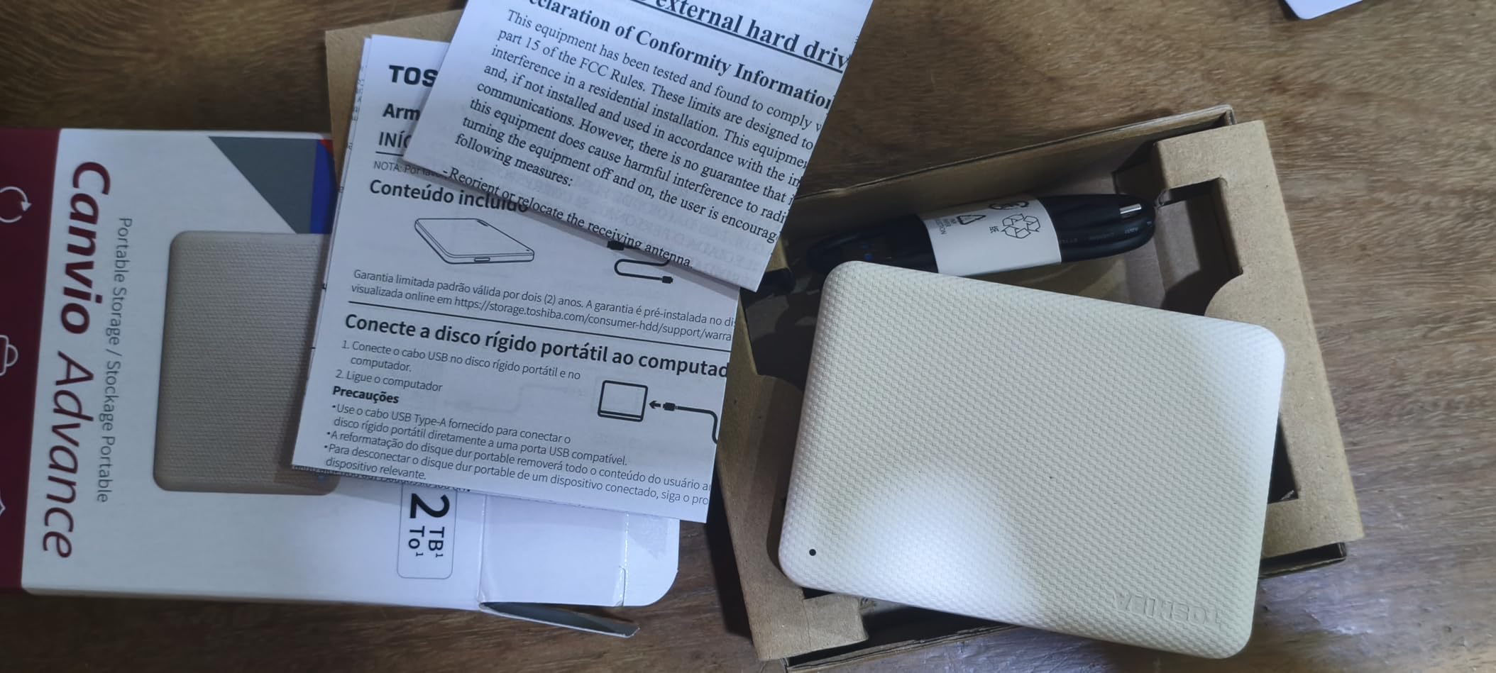 Toshiba Canvio Advance 4TB Portable External Hard Drive USB 3.0, White - HDTCA40XW3CA customer photo 1