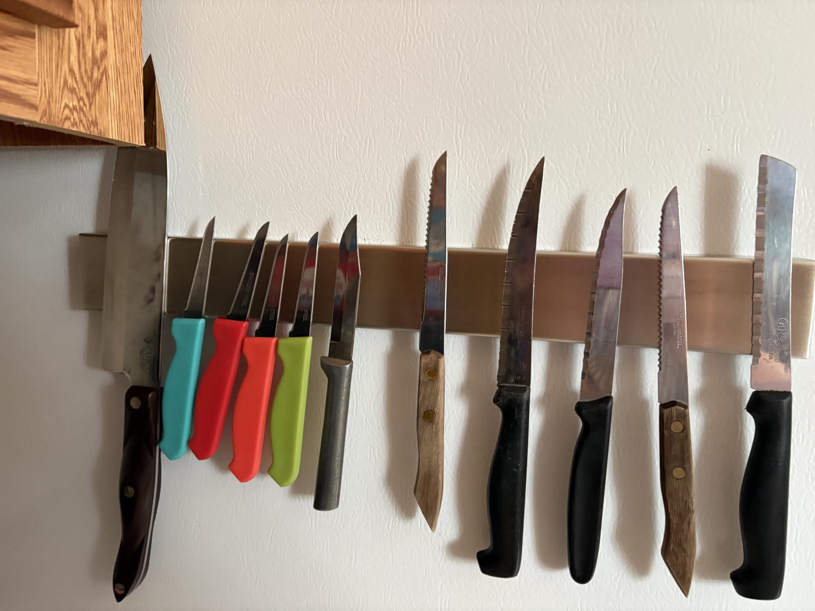 GORILLA GRIP 304 Stainless Steel Magnetic Knife Holder Strip, 10 Inch customer photo 2