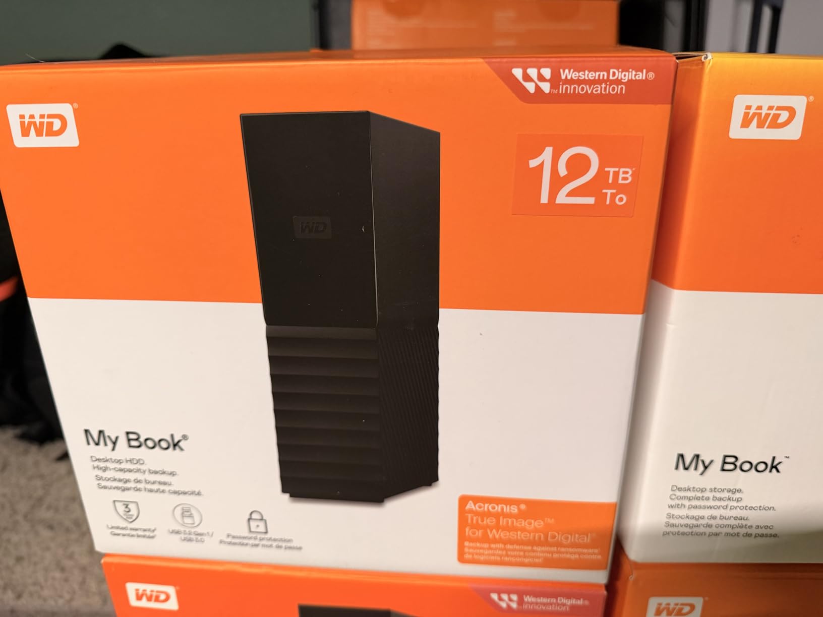 WD 18TB My Book Desktop External Hard Drive, USB 3.0, External HDD with Password Protection and Auto Backup Software - WDBBGB0180HBK-NESN customer photo 1