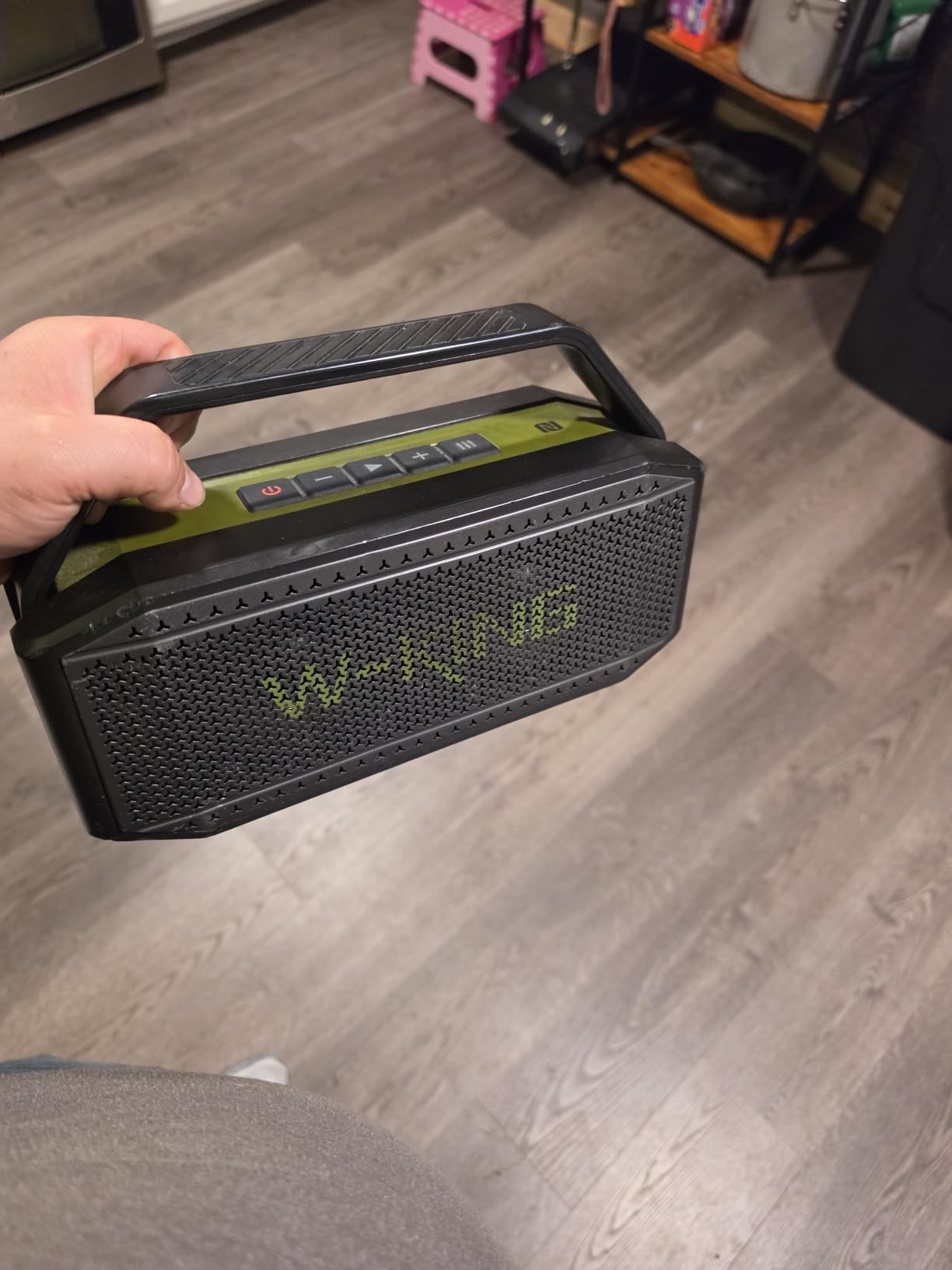 W-KING Bluetooth Speaker, 100W Peak Outdoor Portable Loud Speakers Wireless | 108dB IPX7 Waterproof Floating Rugged Boombox, 60W Party Large Speaker Subwoofer, 7.2'' Deep Bass Radiator, 40H, EQ, TF, AUX customer photo 2