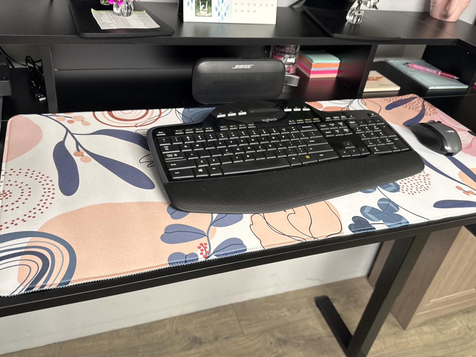 Auhoahsil Large Gaming Mouse Pad, XXL 35.4 x 15.7 in Desk Mat, Night Sky customer photo 1