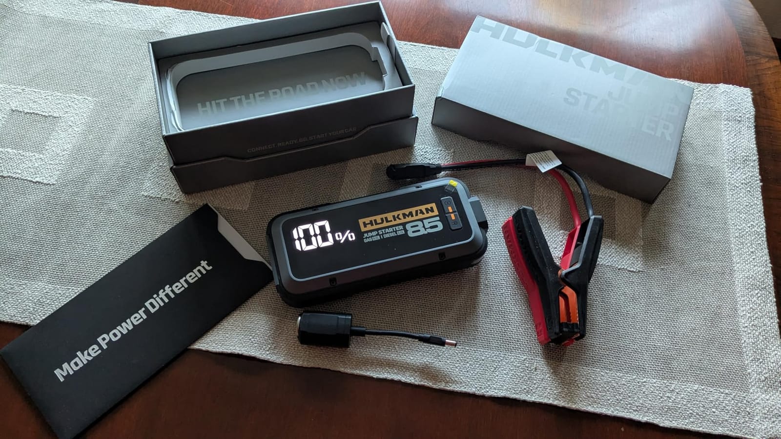 Hulkman Alpha85 Smart Portable Jump Starter, 2000A Battery Booster Pack with LED Display customer photo 2