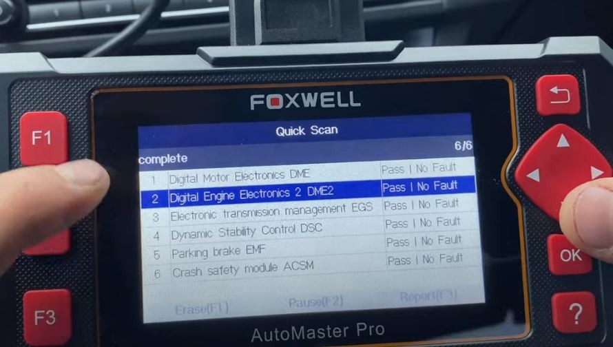 FOXWELL Car Scanner NT604 Elite OBD2 Scanner ABS SRS Transmission customer photo 2