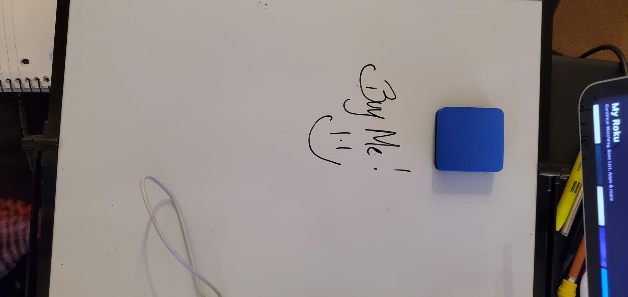 White Board with Stand, Small Dry Erase Board, 16