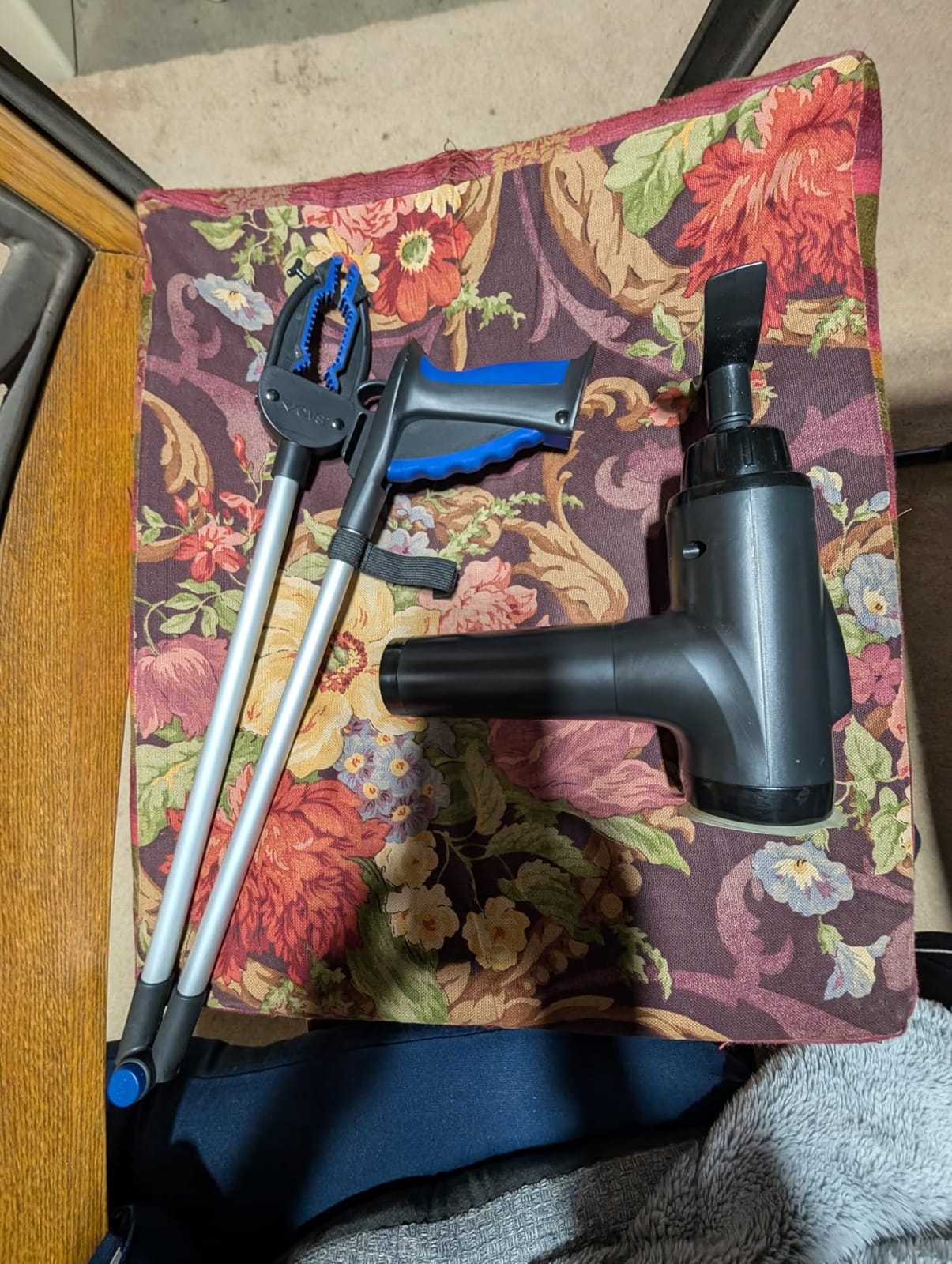 OLsky Massage Gun Deep Tissue 30 Speeds 9 Attachments Handheld (Grey) | Electric Muscle Massager, High-intensity Percussion, Massage Device for Pain Relief, Quiet and Powerful, Ideal for Recovery customer photo 1