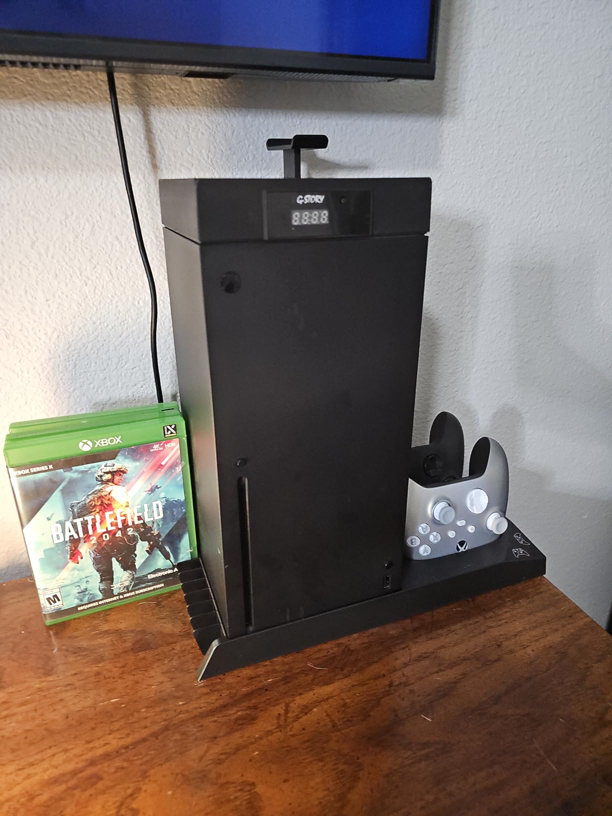 MENEEA Cooling Fan & Charging Stand for Xbox Series X Console & Controller customer photo 2