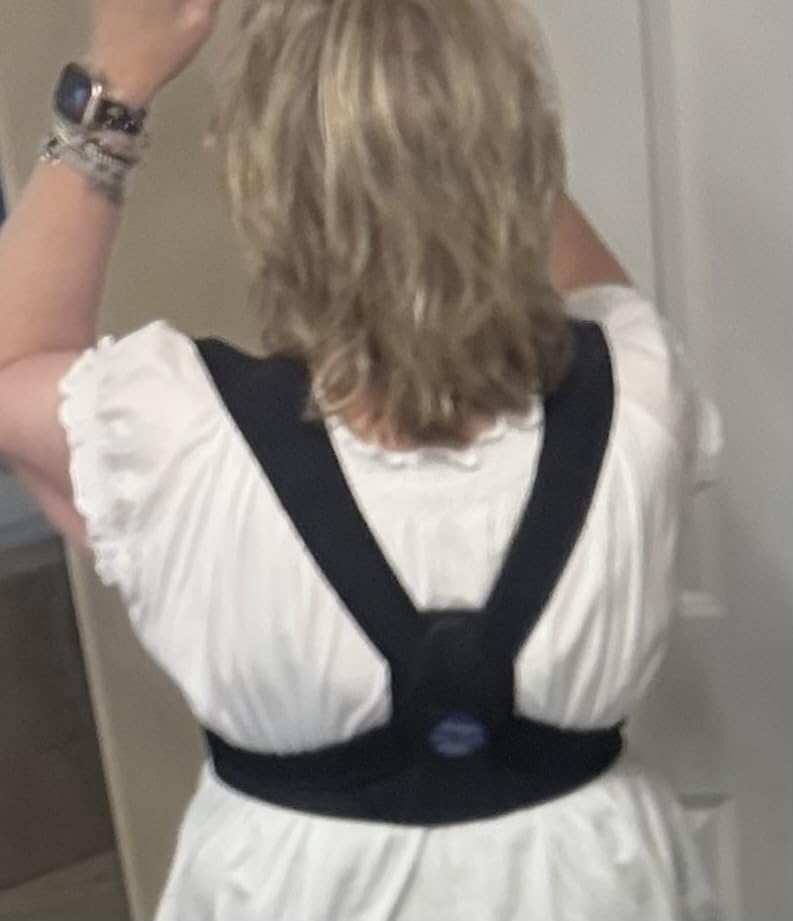 Vicorrect Posture Corrector for Women and Men, Adjustable Upper Back Brace for Clavicle Support and Providing Pain Relief from Neck, Shoulder, and Upper Back (S/M) customer photo 2
