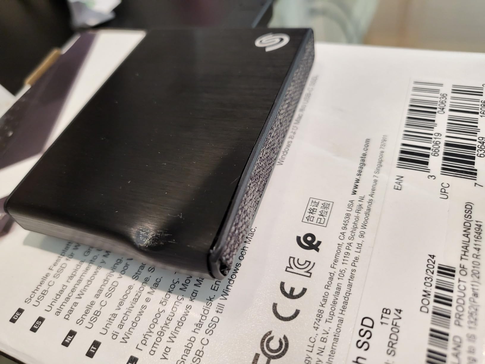 Seagate One Touch SSD 2TB External SSD Portable – Black, speeds up to 1030MB/s, 6mo Mylio Photo+ subscription, 6mo Dropbox Backup Plan and Rescue Services (STKG2000400) customer photo 2