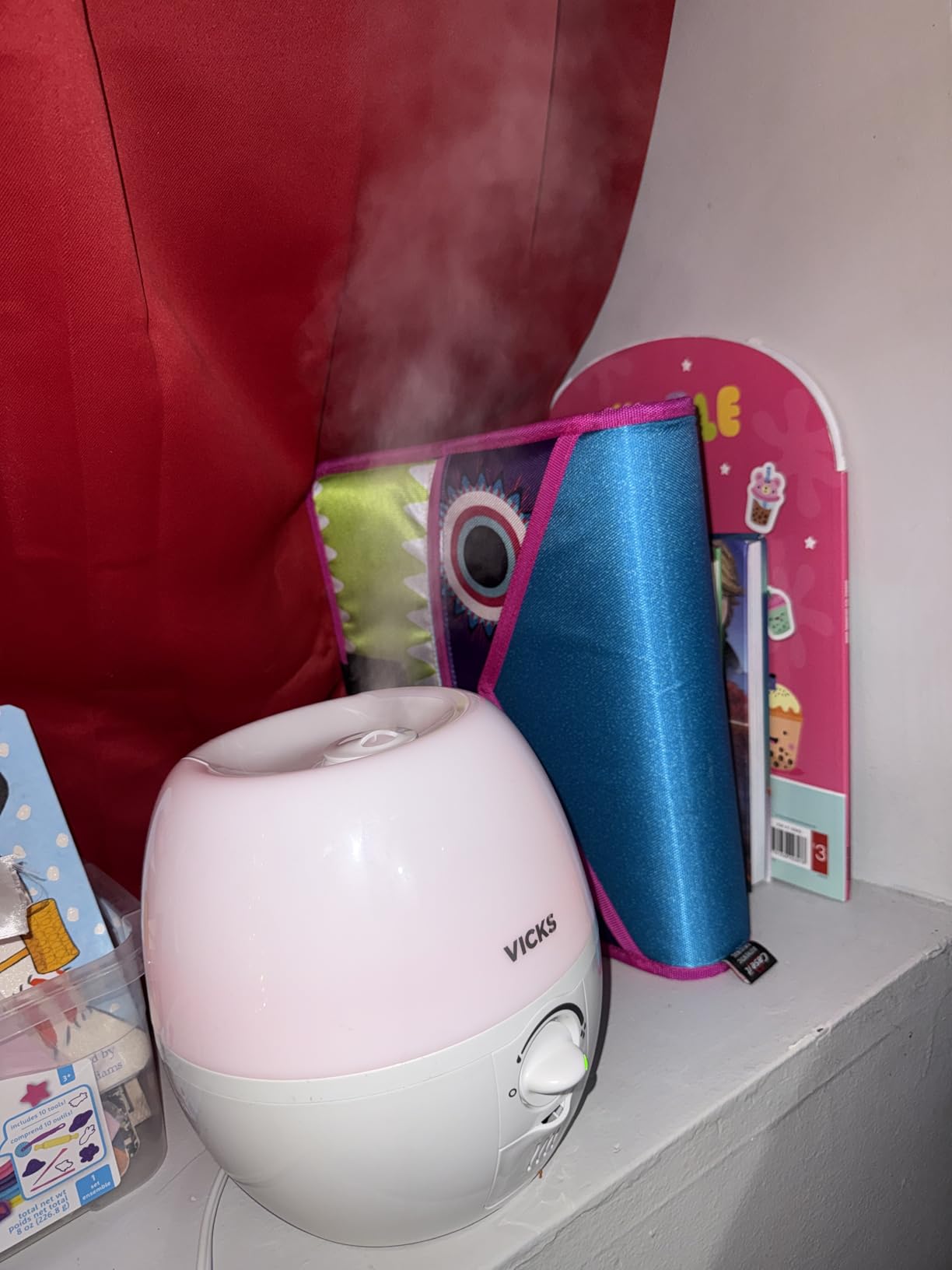 Vicks Humidifier 3-in-1 SleepyTime Cool Mist Humidifier for Nursery, White customer photo 2