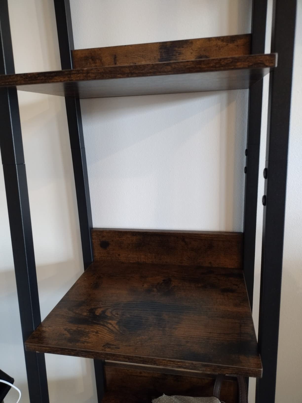 VASAGLE Bookshelf, 5-Tier Narrow Bookcase, Ladder Shelf customer photo 1