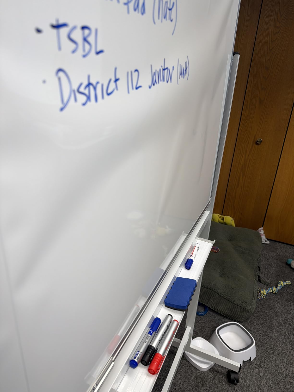 Maxtek Rolling Whiteboard 72 x 40 in, Large Double-Sided Magnetic Standing | Mobile White Board on Wheels Dry Erase Board, Portable Giant Writing Surface for Office, School, Home Office, and Homeschool customer photo 1