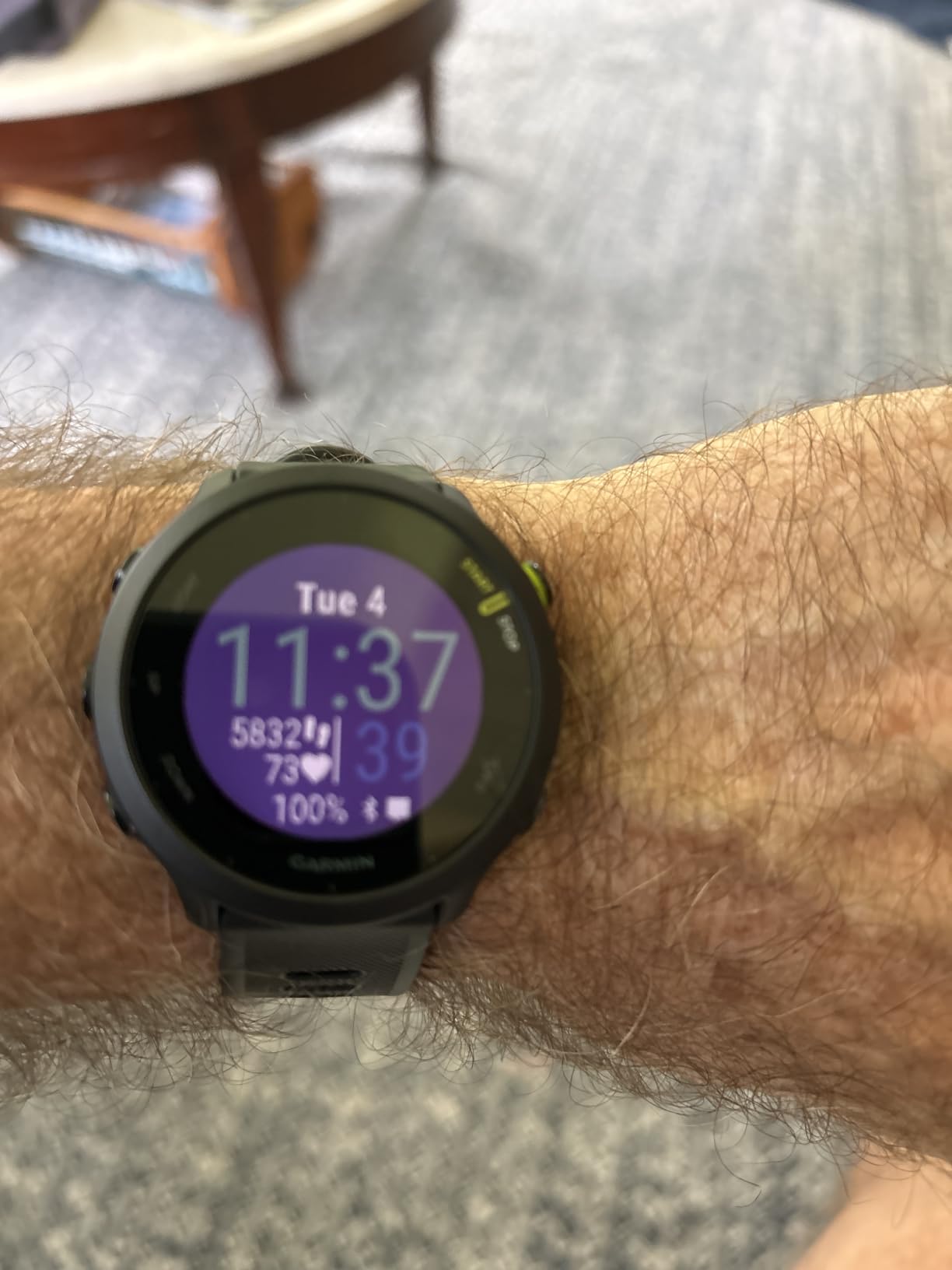 Garmin Forerunner 55, GPS Running Watch with Daily Suggested Workouts, Up to 2 Weeks of Battery Life, Black customer photo 1