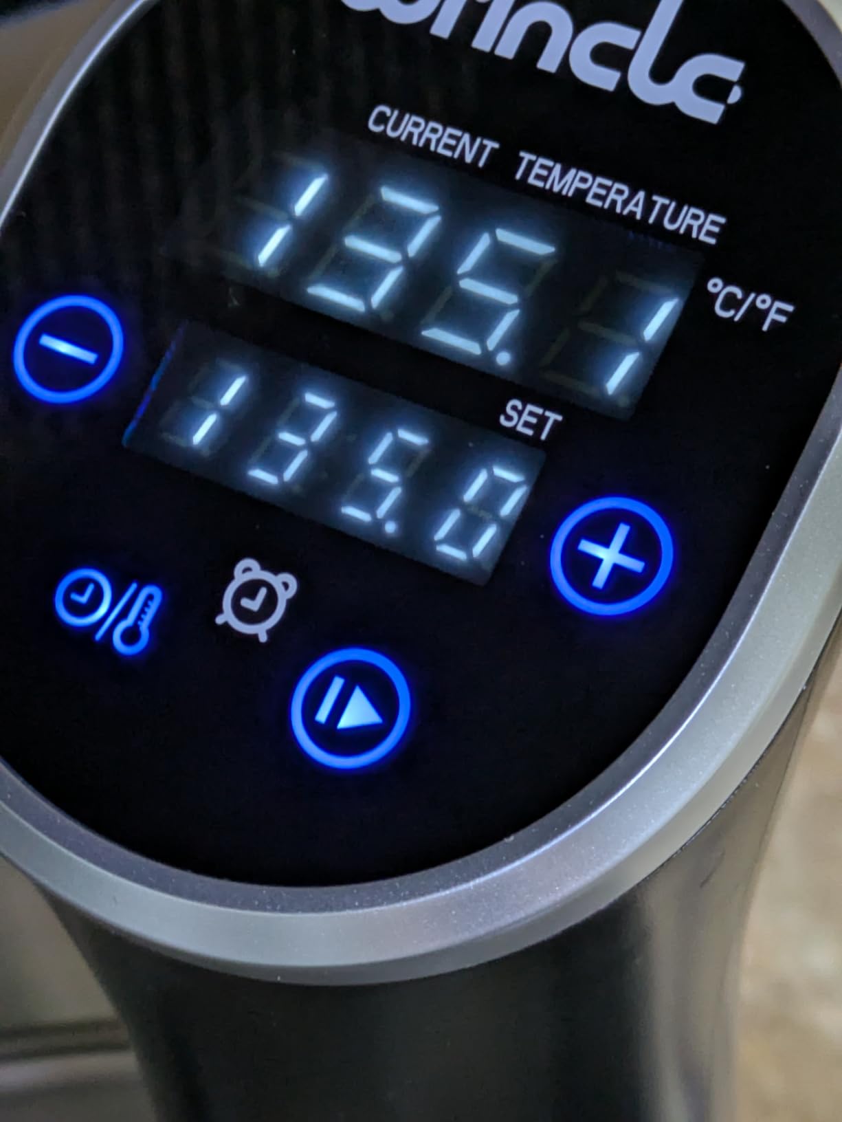 Sous Vide, Wancle Sous Vide Cooker 1100W IPX7 Waterproof Thermal Immersion Circulator With Reservation Function, Easy to store customer photo 1