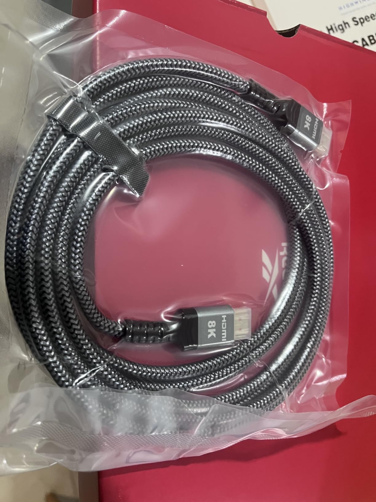 Highwings 8K@60 HDMI Fiber Optic Cable 2.1 100FT Long, Unidirectional customer photo 1