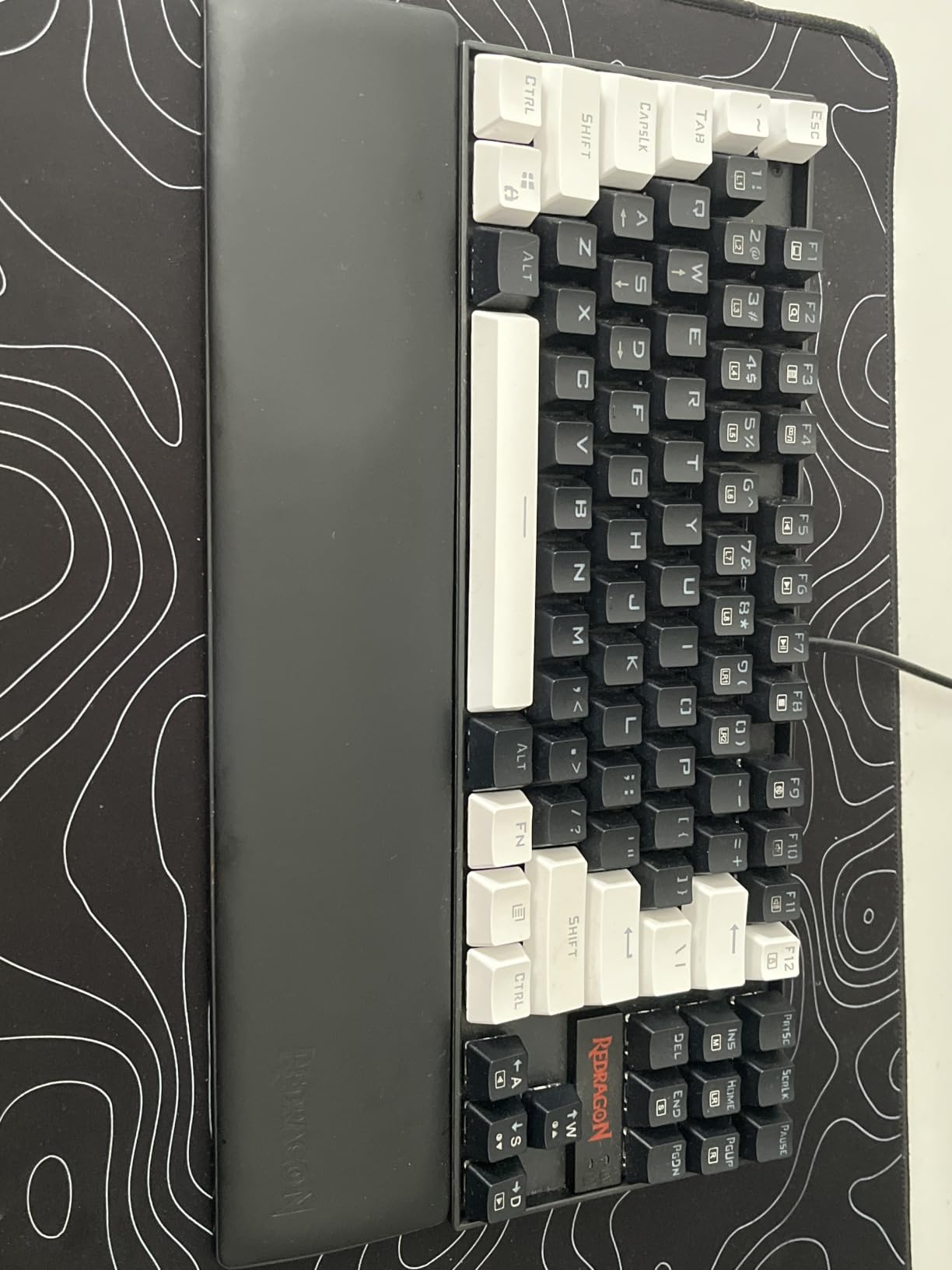 Redragon P036 Meteor M Computer Keyboard Wrist Rest Pad, Ergonomic Soft Memory Foam Wrist Support w/Anti-Slip Rubber Base, 80% 87 Keys TKL Size 14.13 x 2.87 in, 0.78 inch (20mm) Height, Black customer photo 1