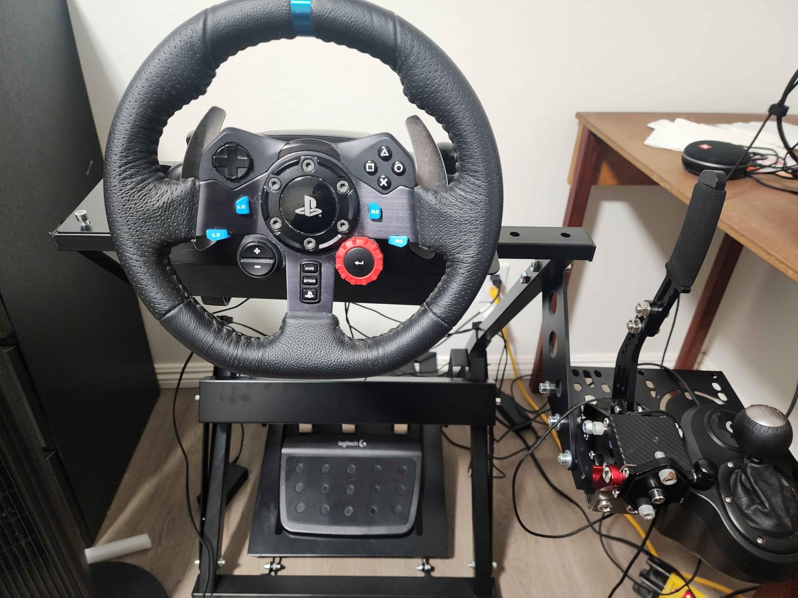 Marada X Frame Steering Wheel Stand Racing Sim Cockpit with Seat Slot customer photo 2