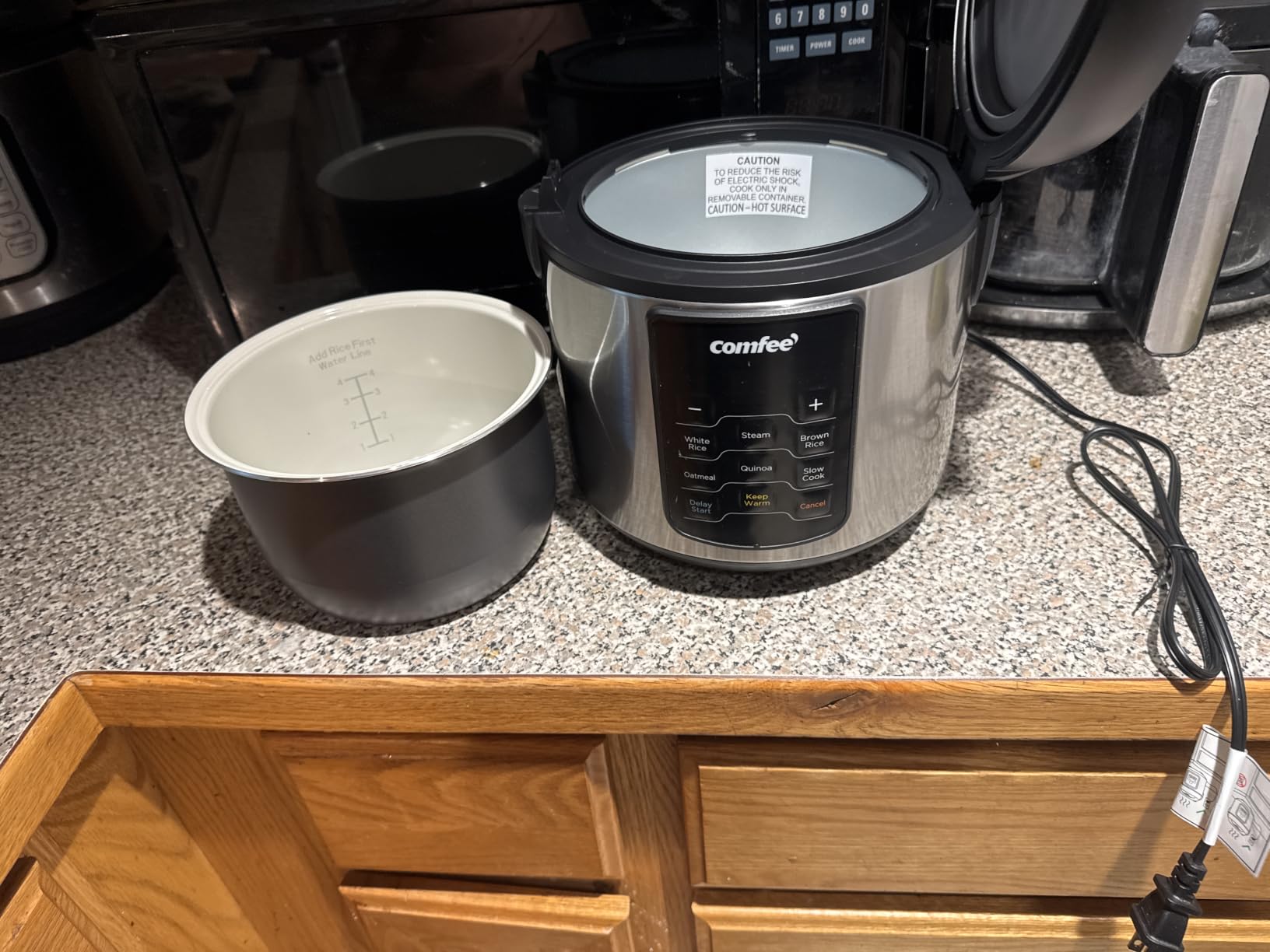 COMFEE' Rice Cooker with 6 Functions, 4-Cups Uncooked Rice customer photo 2