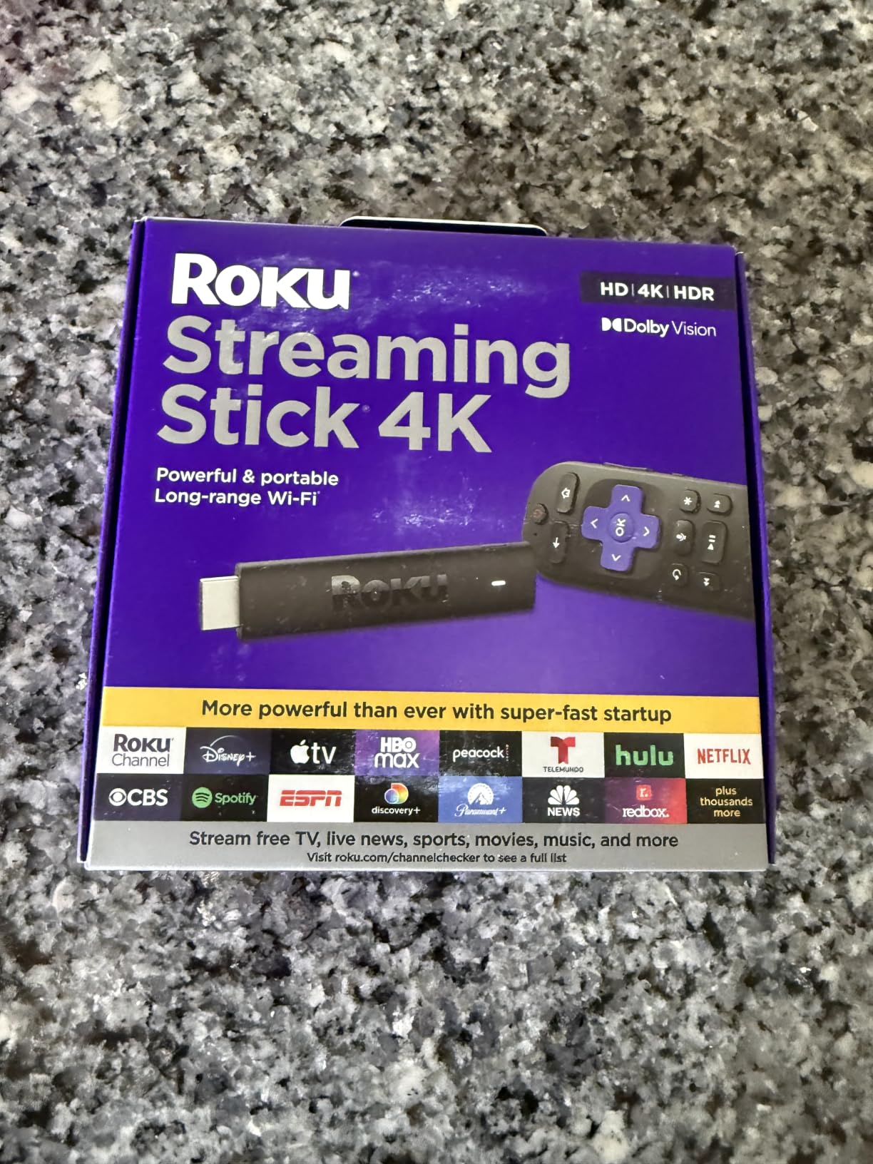 Roku Streaming Stick 4K with Voice Remote - HDR10+ & Dolby Vision | Compact 4K Streaming Device for TV with Roku Voice Remote & Long-Range Wi-Fi customer photo 2