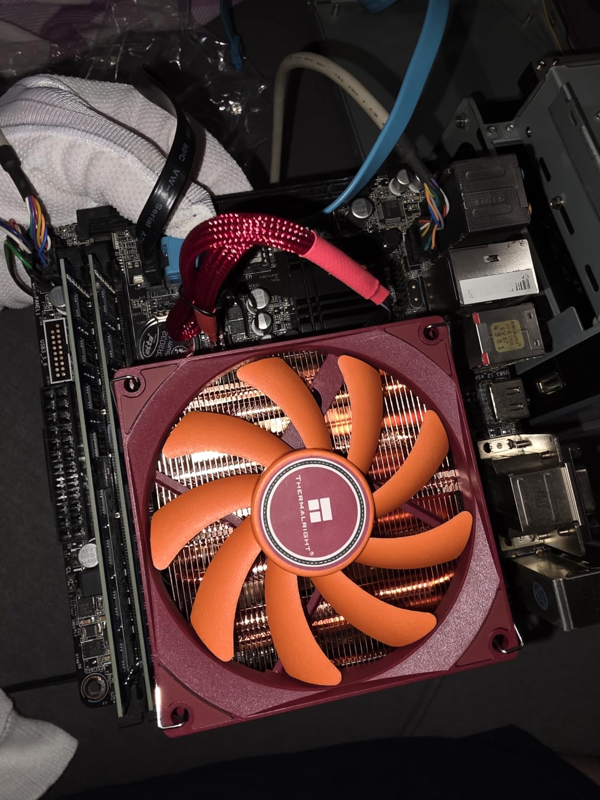 Thermalright AXP90-X47 Full Cooper Low Profile CPU Cooler, with 92mm TL-9015R Slim PWM Fan ITX CPU Cooler, AGHP Technology, 47mm Height,for AMD AM4 AM5/Intel 1700/1150/1151/1200/1851(AXP90 X47 Full) customer photo 1