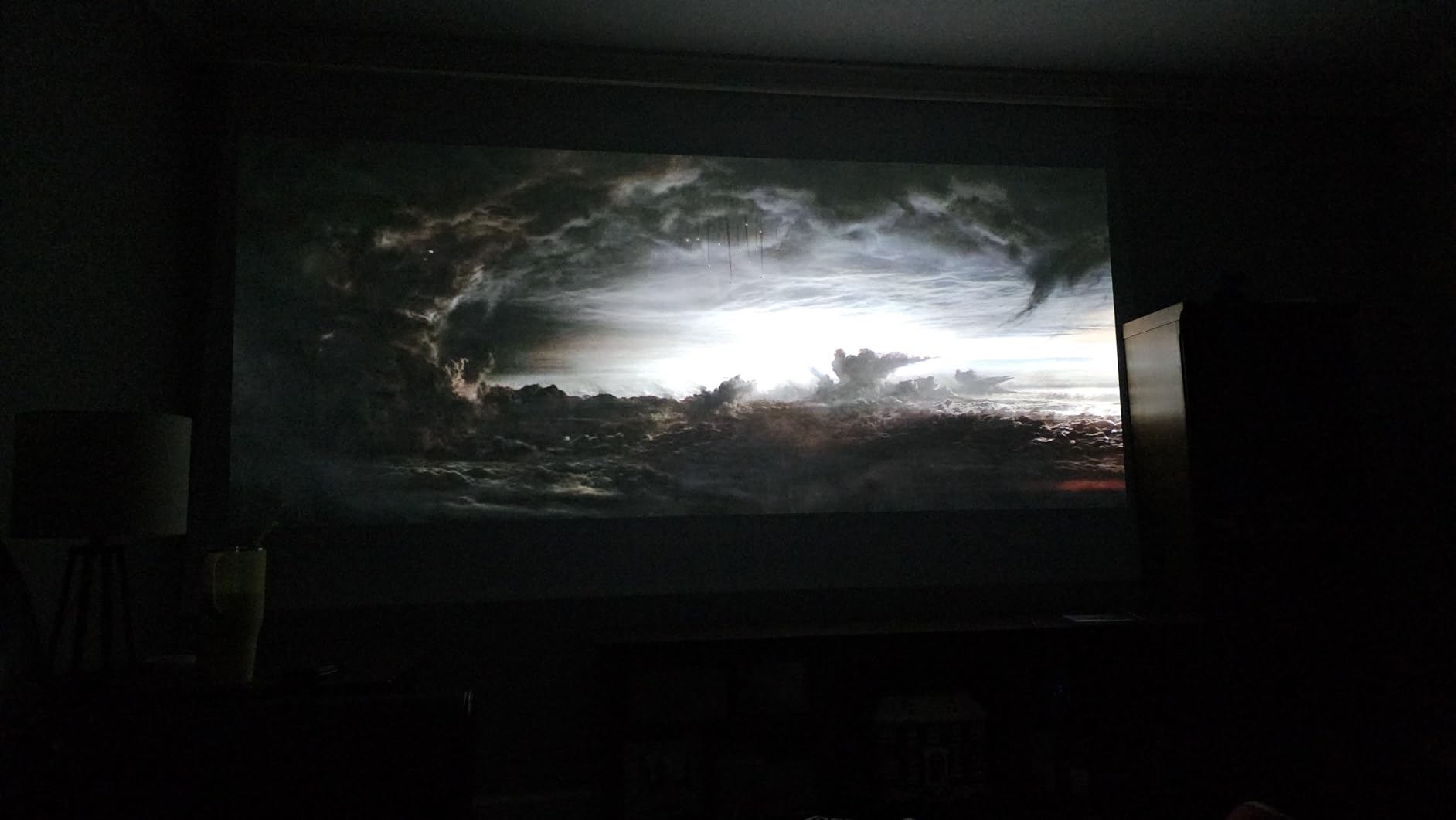 BenQ TK700 4K HDR Home Entertainment Gaming & Movie Projector 4.2ms Latency | 3200 Lumens, 16ms Input Lag, HDMI 2.0, Enhanced Black Detail, Dolby Atmos Speaker, PS5 & Xbox Ready, 3 yr warranty customer photo 2