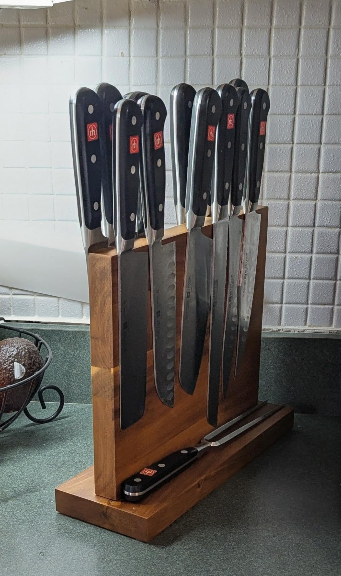 Magnetic Knife Block - Magnetic Knife Holder - Magnetic Knife Stand- Cutlery Display Stand and Storage Rack customer photo 1