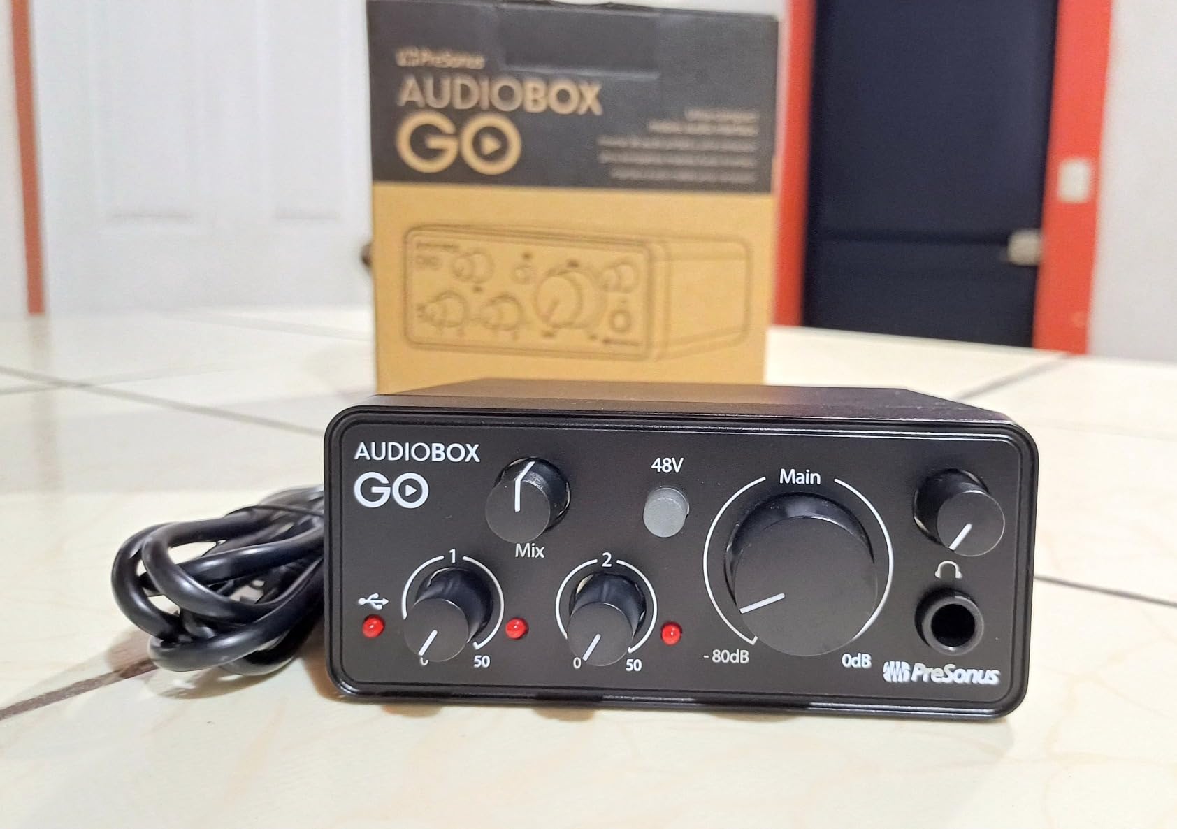 PreSonus AudioBox GO | USB-C Audio Interface for music production with Studio One DAW Recording Software, Music Tutorials, Sound Samples and Virtual Instruments customer photo 1