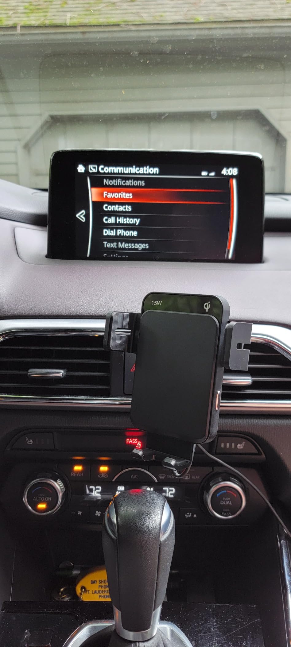Wireless Car Charger, MOKPR Auto-Clamping Car Mount 15W/10W/7.5W Fast Charging Air Vent Car Phone Mount Compatible with iPhone 15/14/13/13 Pro/12 Pro Max/12 pro/12/11/10 Series, Samsung Galaxy Series | Car Phone Holder Compatible for iPhone 17/16/15/14/13/13 Pro/12 Pro Max/12 pro/12/11/10, Samsung Galaxy Series customer photo 2