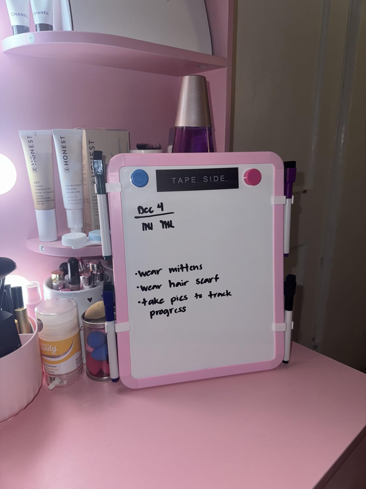 VUSIGN Small Dry Erase Whiteboard, 8.5 x 11 Inches White Board for Kids, Students, Fridge, Locker, Mini Dry Erase Board customer photo 2