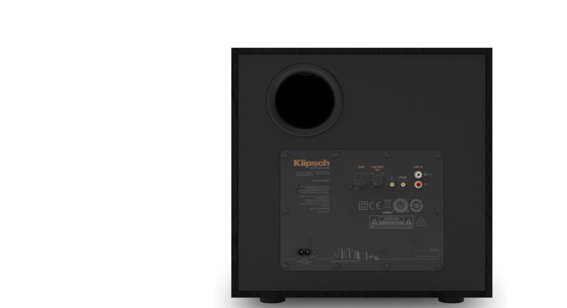 Klipsch Reference Front-Firing Subwoofer with revamped Spun-Copper thermoformed crystalline Polymer woofers customer photo 2