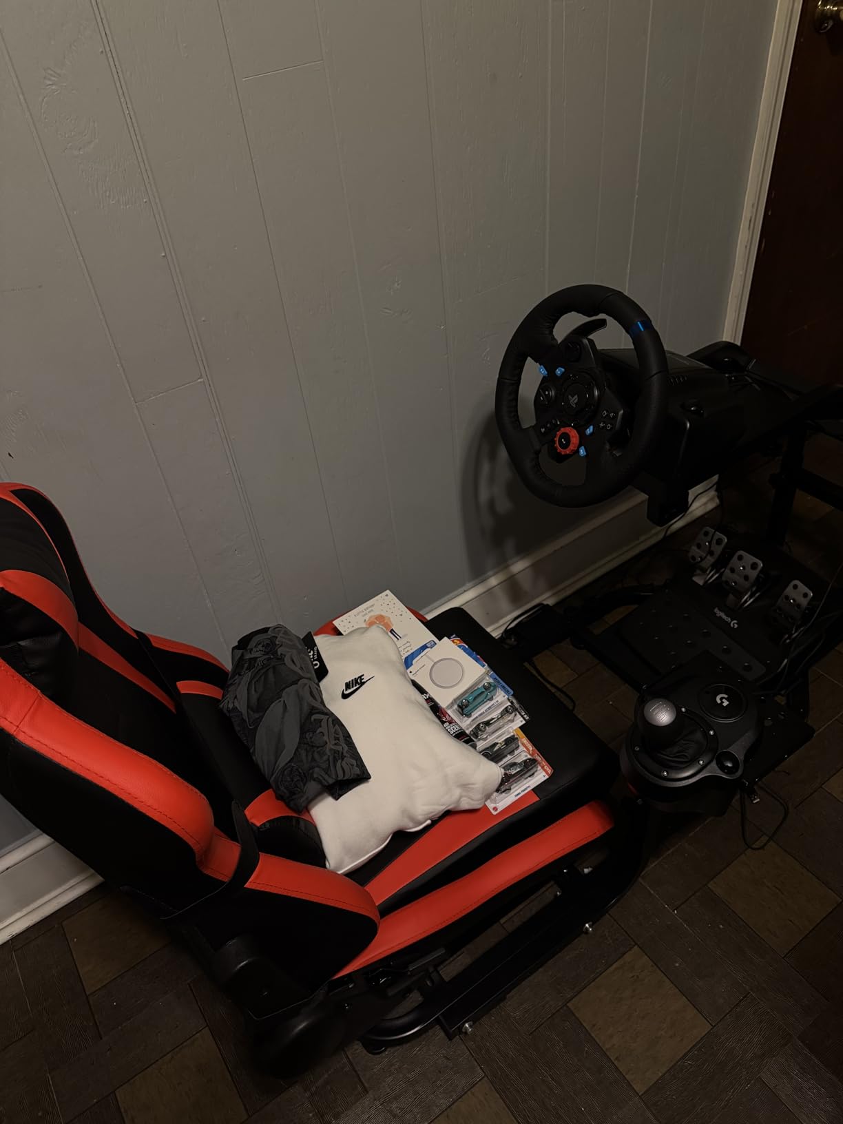 Dardoo G29 Adjustable Gaming Sim Cockpit with Red Seat not for Direct Drive customer photo 1