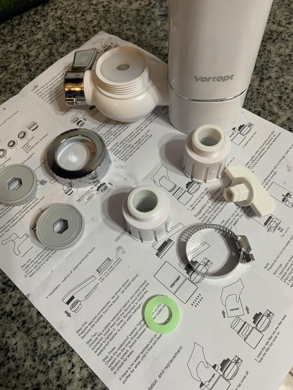 Vortopt Faucet Water Filter for Sink, T1 Rapid Flow, NSF Certified. customer photo 2