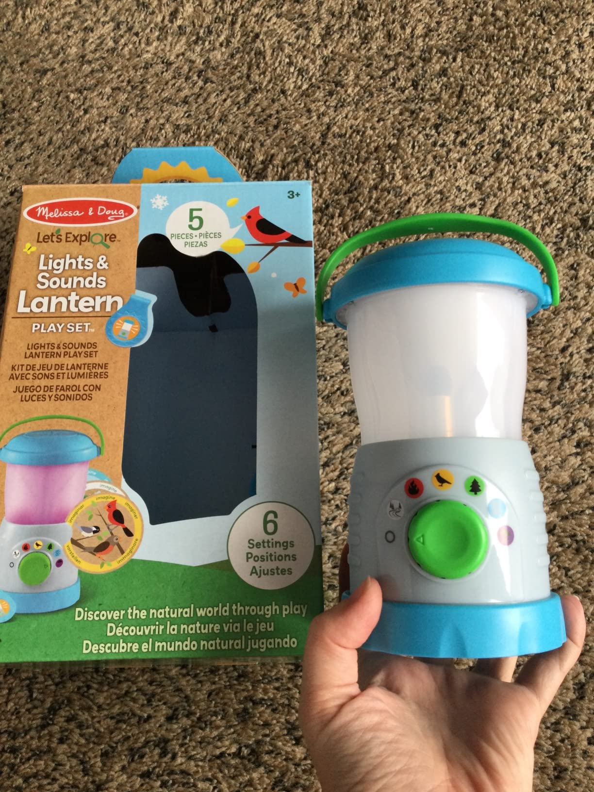 Melissa & Doug Let’s Explore Light & Sound Camping Lantern Play Set customer photo 1