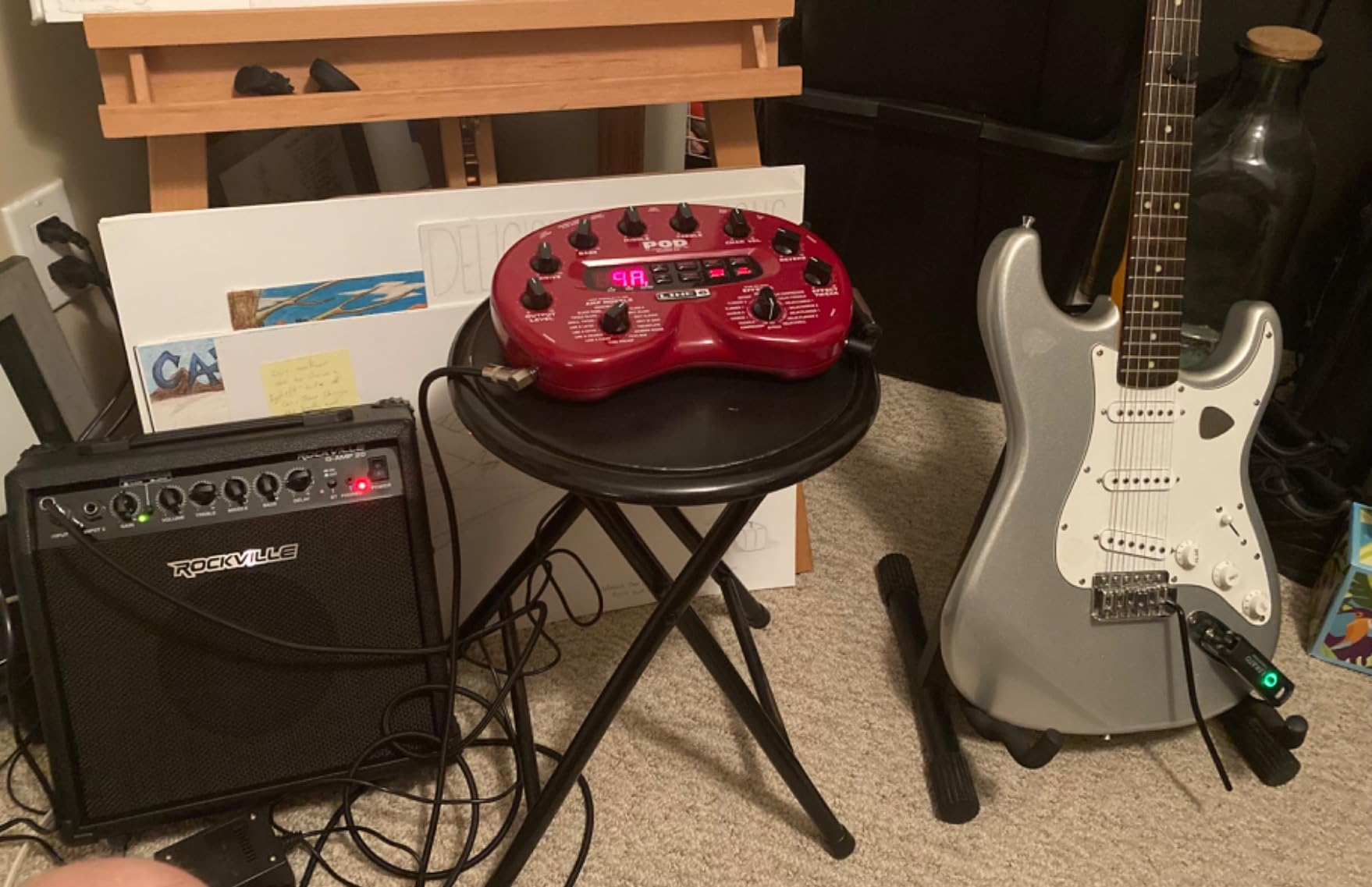 Rockville G-AMP 20 Guitar Amplifier, Bluetooth Combo Amp with 6.5