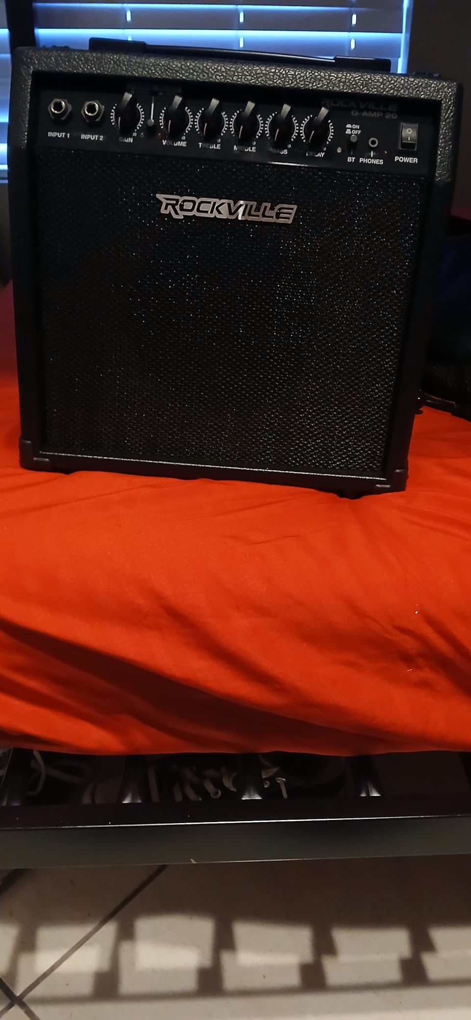 Rockville G-AMP 20 Guitar Amplifier, Bluetooth Combo Amp with 6.5