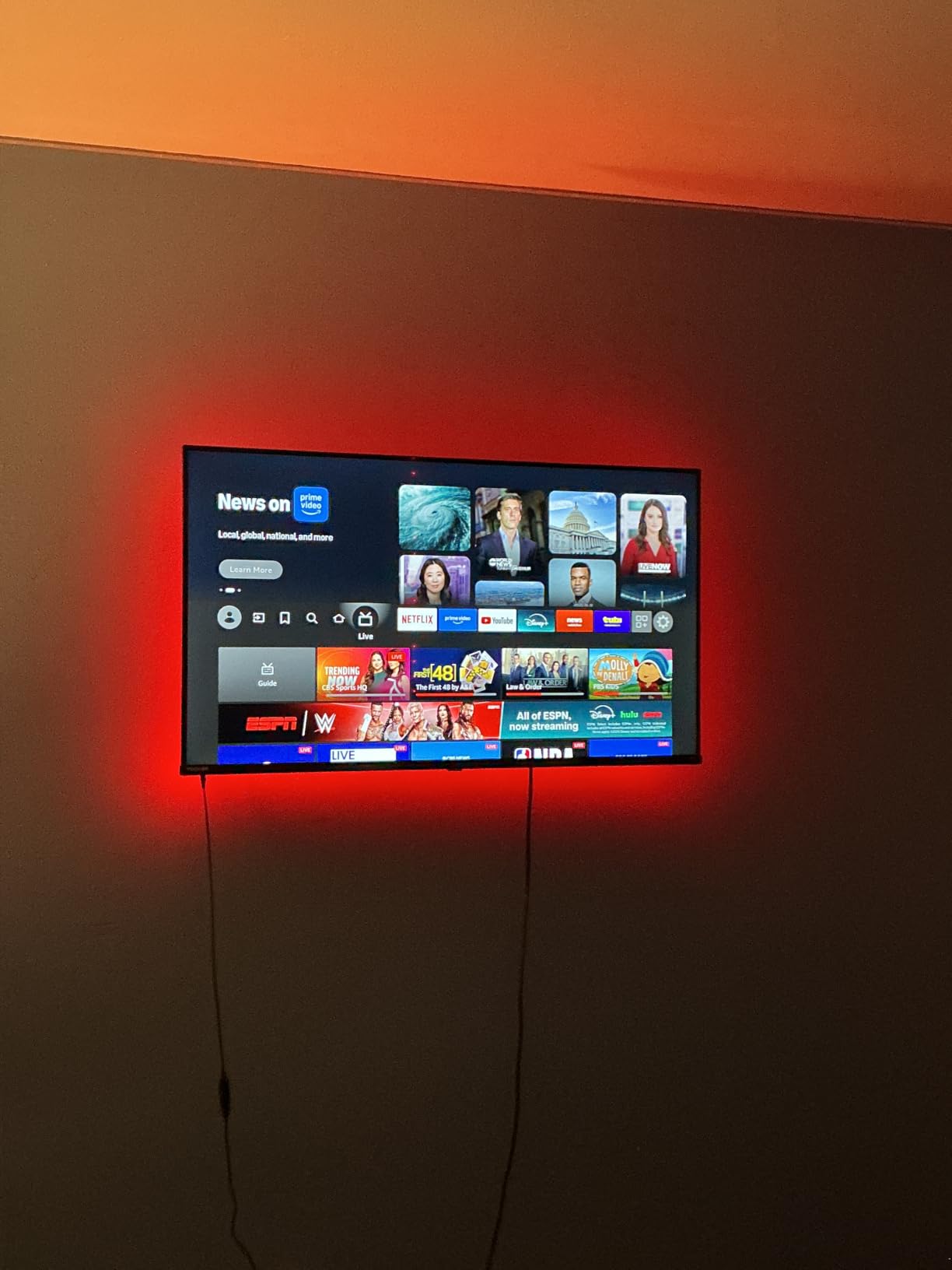 MATICOD LED Lights for TV Led Backlight, 9.84ft RGB Led Strip Lights USB TV Lights Behind 32-43in, APP Remote Control Music Sync TV Led Light for Bedroom Gaming Home Décor customer photo 2