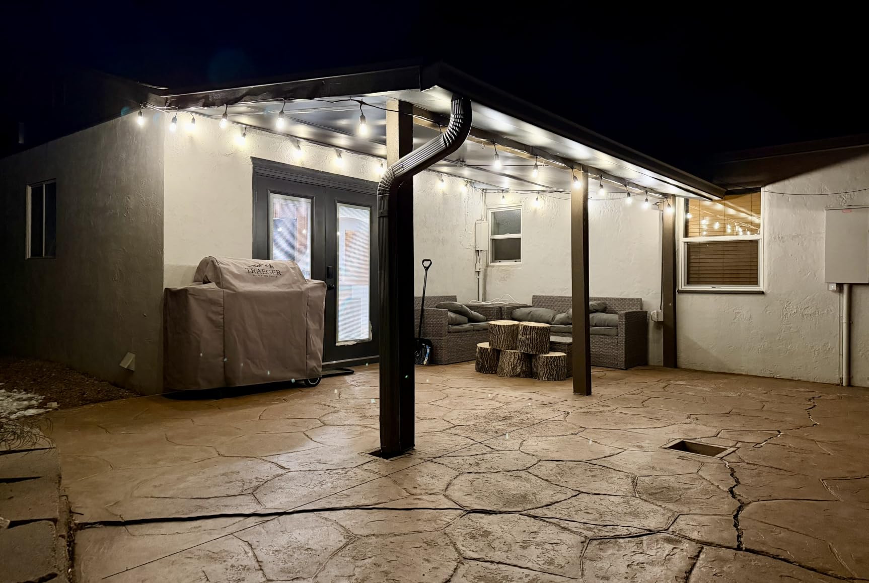 Outdoor String Lights, 55(50+5) FT 25 Bulbs IP65 Waterproof Patio Lights customer photo 2