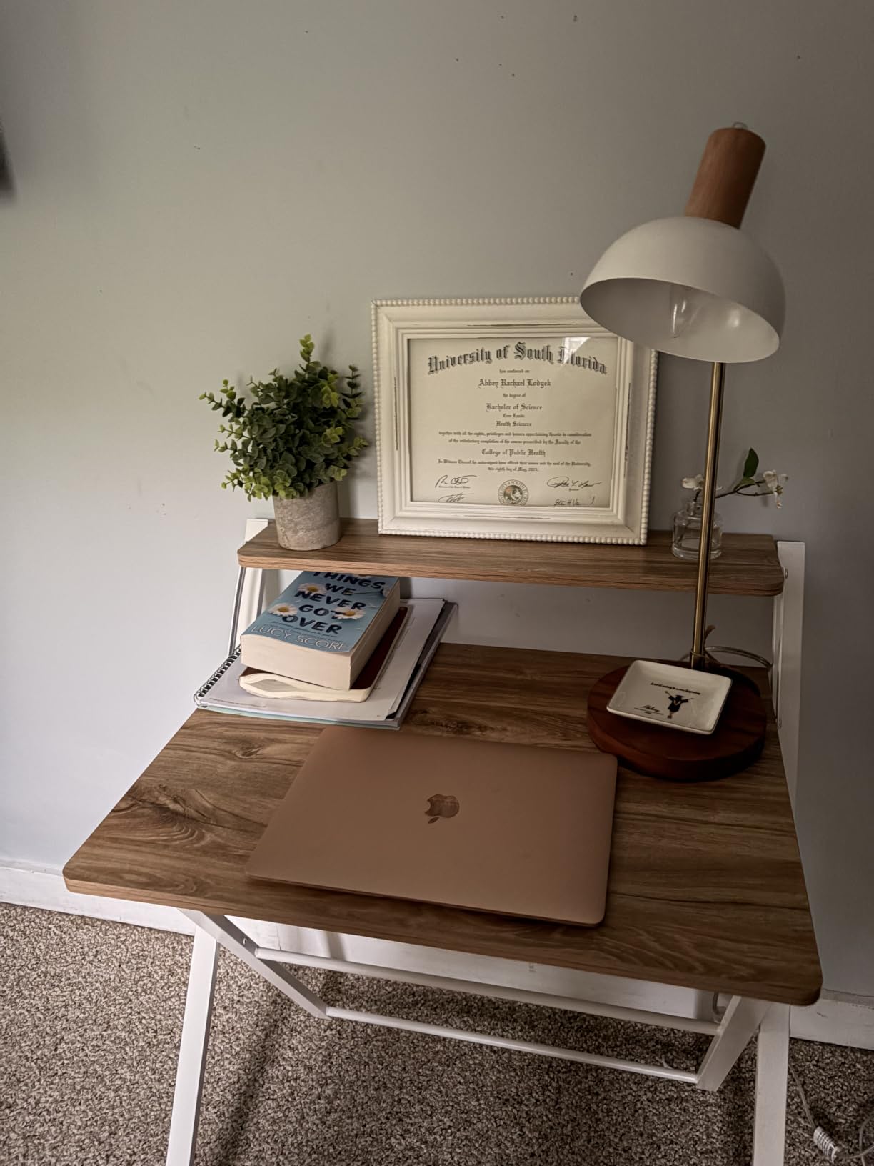 GreenForest Folding Desk No Assembly, Sturdy Computer Desk for Small Spaces customer photo 2