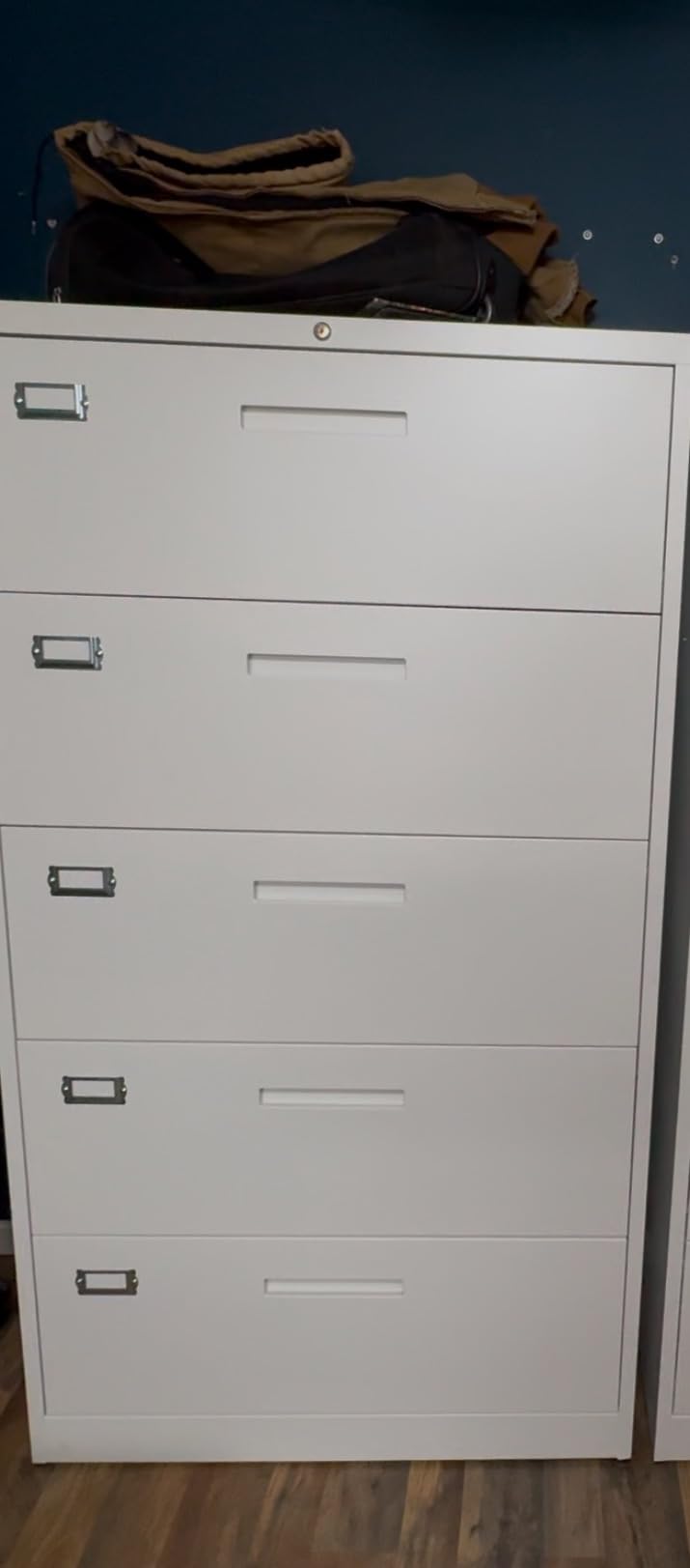 Letaya Metal Lateral File Cabinets with Lock,2 Drawer Steel Wide Filing Organization Storage Cabinets,Home Office Furniture for Hanging Files Letter/Legal/F4/A4 Size (Blcak-2 Drawer) customer photo 2