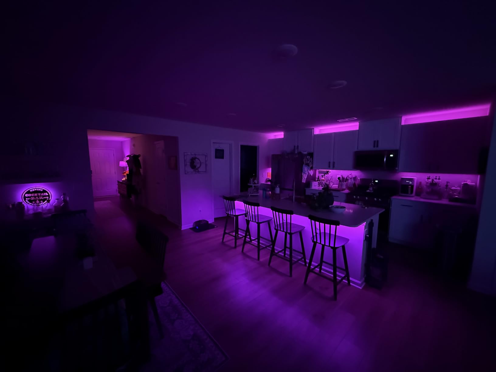 maylit 10 PCS 20in Smart RGB Under Cabinet Lights Kit customer photo 1