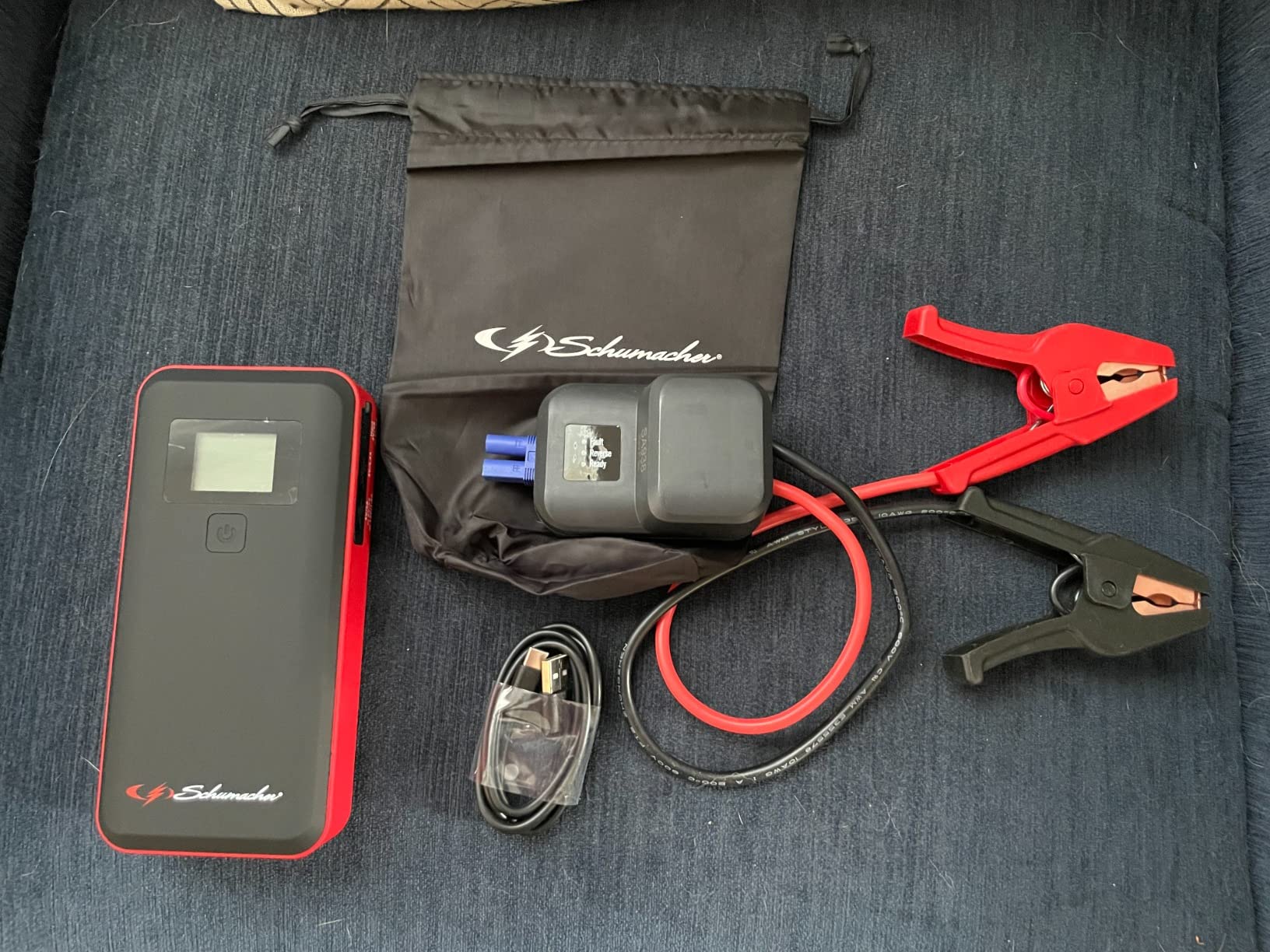 Schumacher Electric 1000 Peak Amp 12V Portable Lithium Car Battery Jump Starter & Power Pack - Lithium Ion Jump Box - with USB Charging & LED Emergency Light - SL1639 customer photo 2